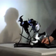 Illustration for article titled This Sculpture Of Birds Casts Alfred Hitchcocks Iconic Shadow